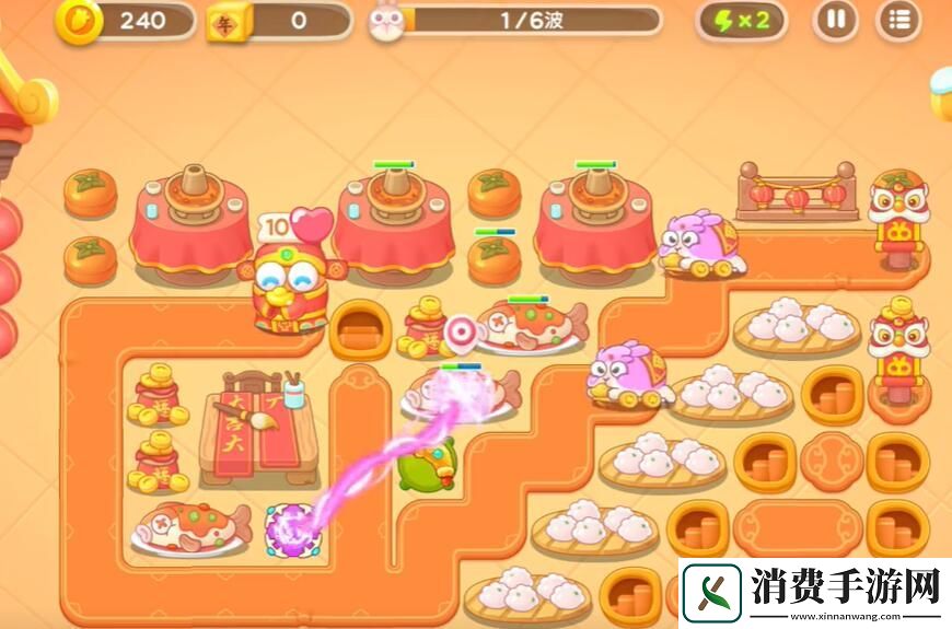 保卫萝卜4新春大集第3关通关攻略