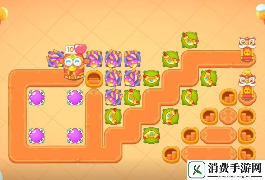 保卫萝卜4新春大集第3关通关攻略