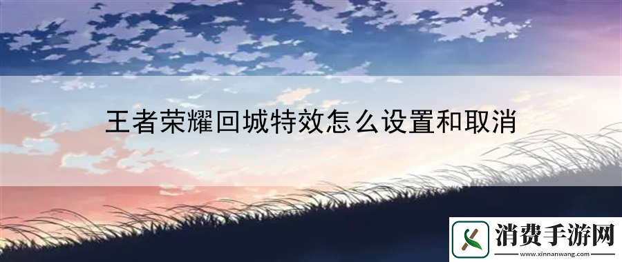 王者荣耀回城特效怎么设置和取消：副本通关必备技巧