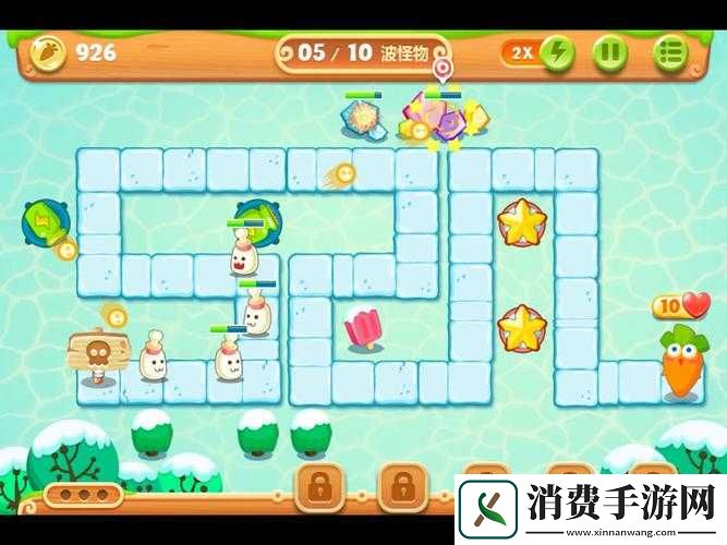 保卫萝卜2第49关金萝卜攻略