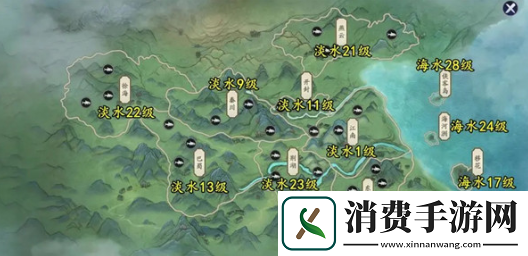 天涯明月刀手游钓鱼地点有哪些