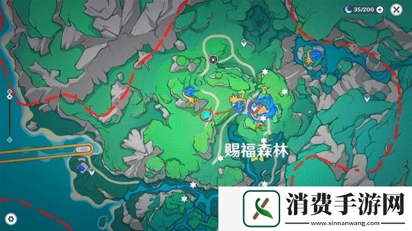 原神赐福森林欢声飞羽在哪里