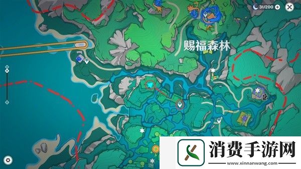 原神赐福森林欢声飞羽在哪里