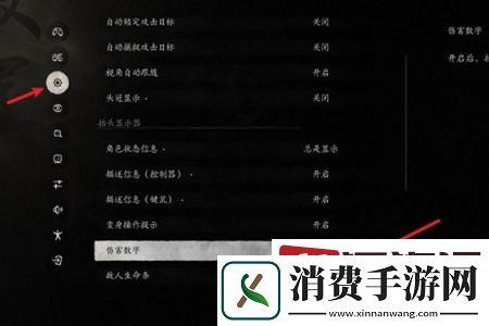 黑神话悟空伤害数字怎么开