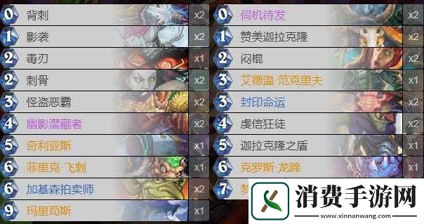 炉石传说危机四伏蓝龙贼卡组