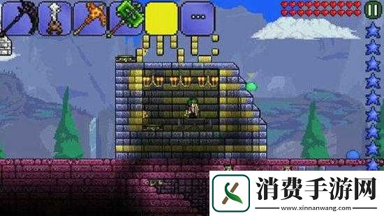泰拉瑞亚黑檀石砖建筑图纸详解