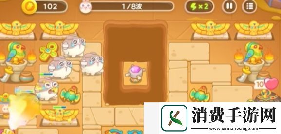 保卫萝卜4法老归来第6关攻略