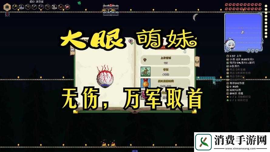 泰拉瑞亚克苏鲁之眼BOSS实战视频讲解