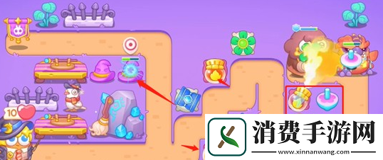 保卫萝卜4阿波与魔法宝藏第39关怎么通关