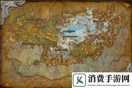 魔兽世界手游10.0碧蓝林海驭龙比赛地点一览