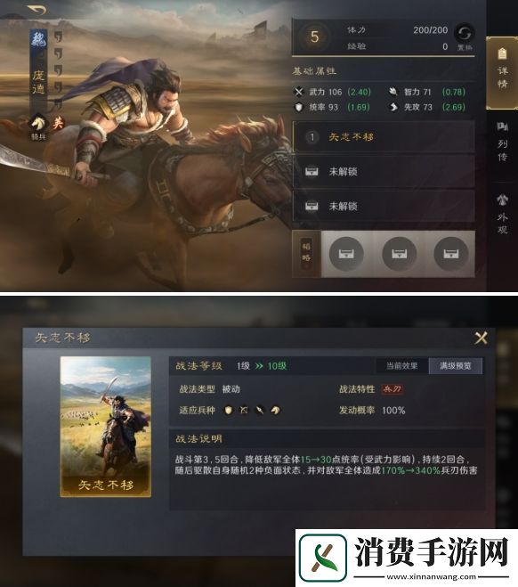 三国谋定天下英雄庞德阵容配置一览