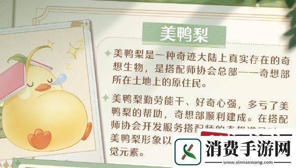 无限暖暖美鸭梨是什么