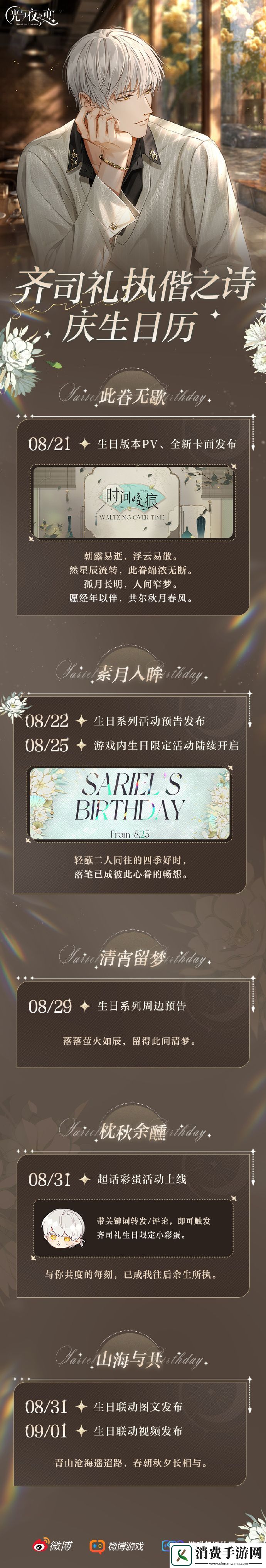 光与夜之恋齐司礼庆生日历活动有哪些光与夜之恋齐司礼庆生日历活动分享介绍