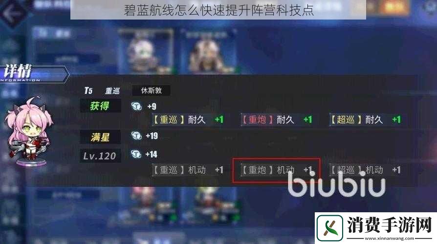 碧蓝航线怎么快速提升阵营科技点
