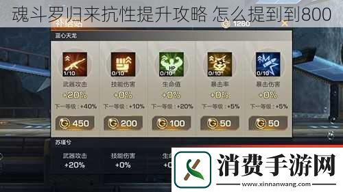 魂斗罗归来抗性提升攻略