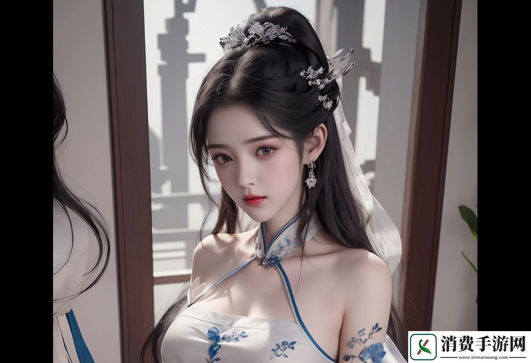 从后面抱着妈妈突然脸一红低头笑