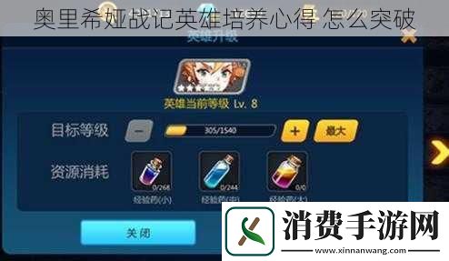 奥里希娅战记英雄培养心得怎么突破