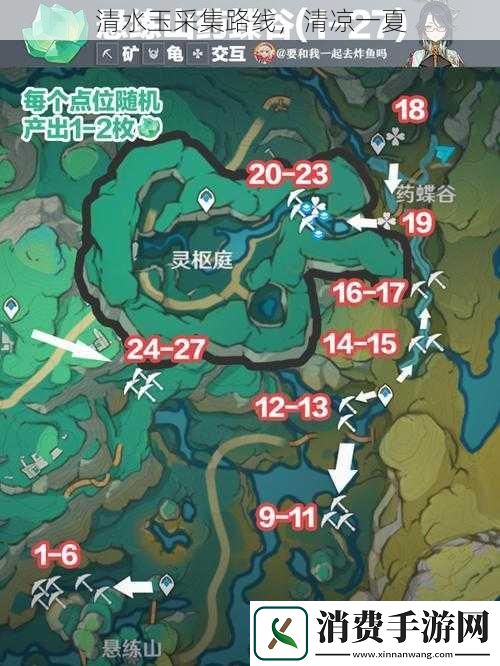 清水玉采集路线清凉一夏