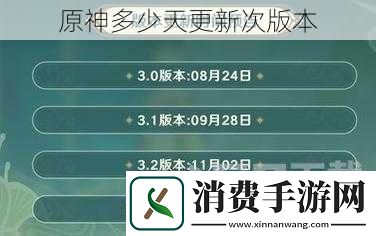 原神多少天更新次版本