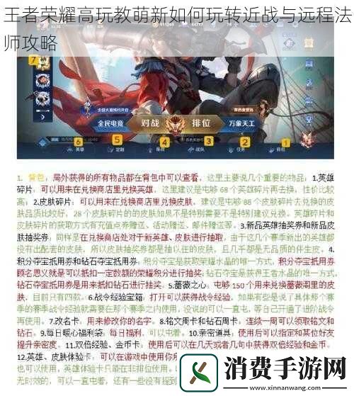 王者荣耀高玩教萌新如何玩转近战与远程法师攻略