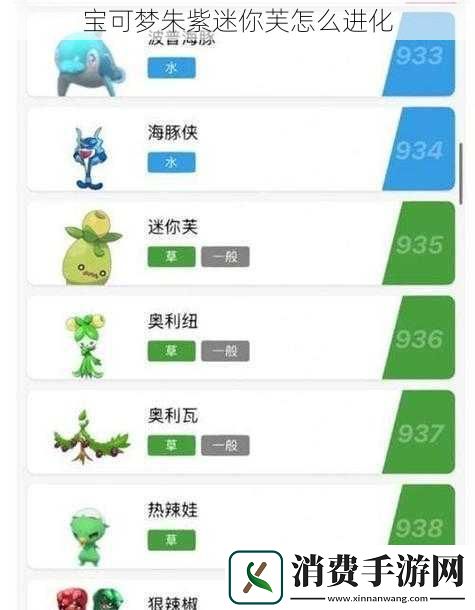 宝可梦朱紫迷你芙怎么进化