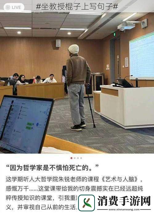 #坐教授棍子上写句子#