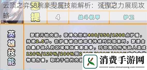 云顶之弈S8腕豪专属技能解析