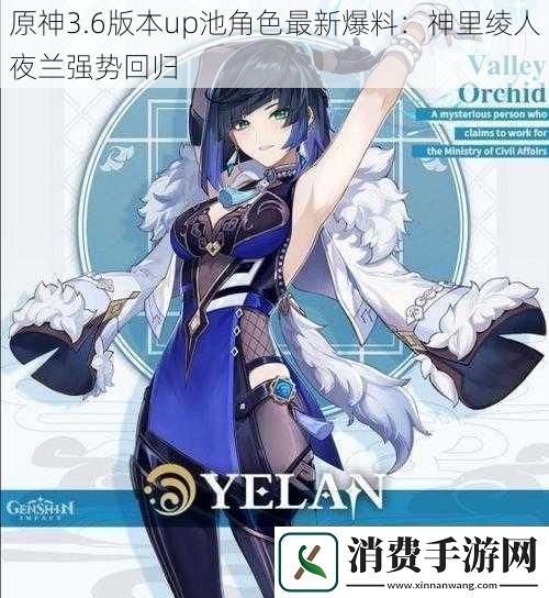 原神3.6版本up池角色最新爆料