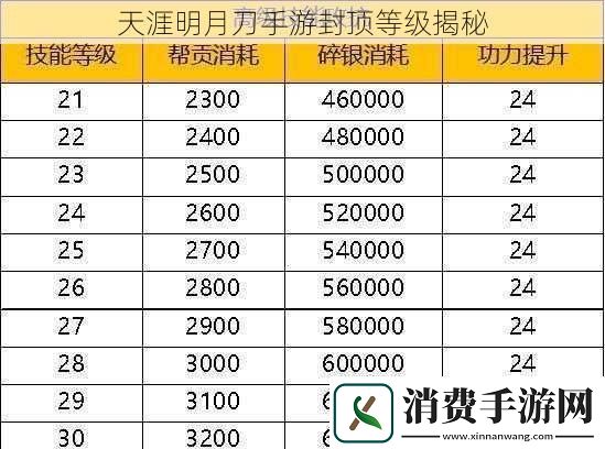 天涯明月刀手游封顶等级揭秘