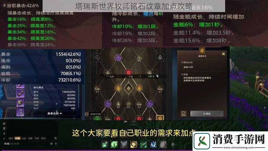 塔瑞斯世界牧师铭石纹章加点攻略