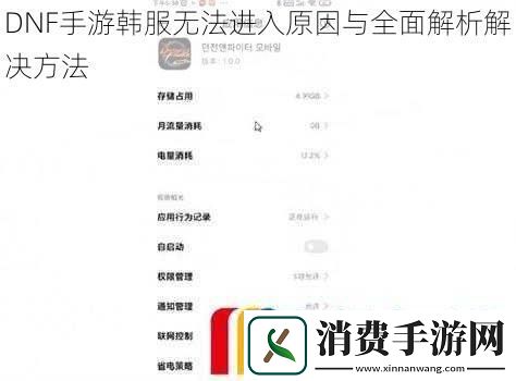 DNF手游韩服无法进入原因与全面解析解决方法
