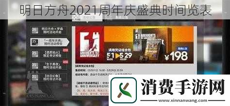 明日方舟2021周年庆盛典时间览表