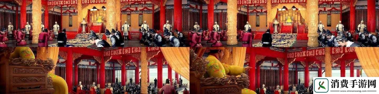 皇上骑带木棒早朝上朝场景