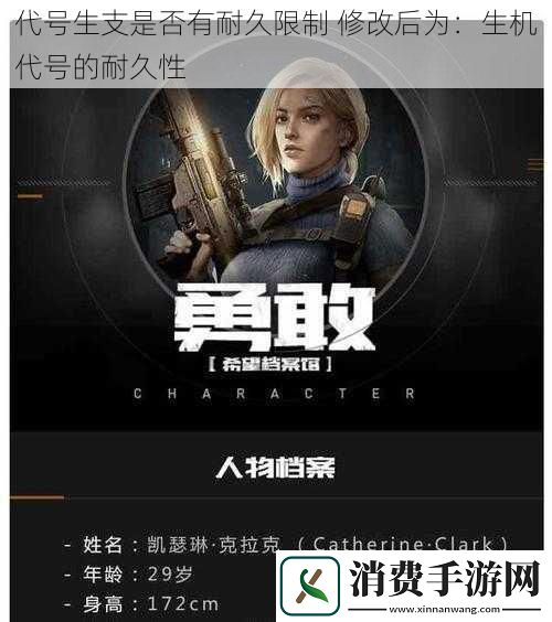 代号生支是否有耐久限制-修改后为：生机代号的耐久性