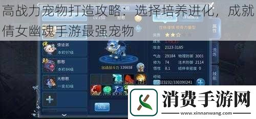 高战力宠物打造攻略：选择培养进化-成就倩女幽魂手游最强宠物
