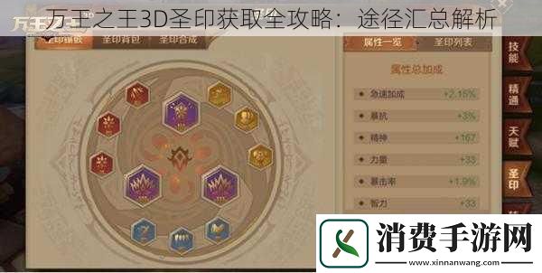 万王之王3D圣印获取全攻略