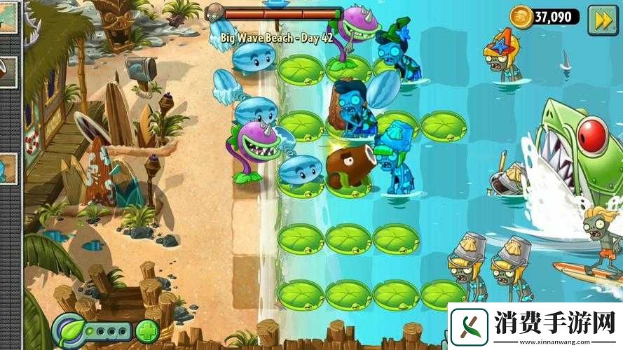 植物大战僵尸2巨浪沙滩第30关攻略详解 