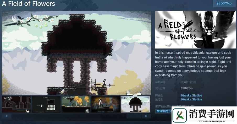 类银河恶魔城游戏花田Steam页面-发售日待定