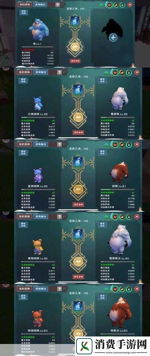 创造与魔法抱抱熊融合公式及融合路线详解