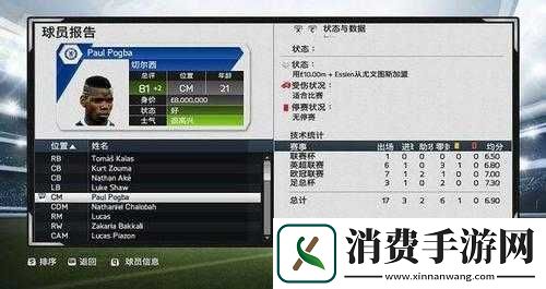 FIFA14中轴线球员选择心得