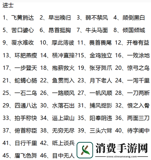 微信成语猜猜看大学士第38关成语答案揭秘