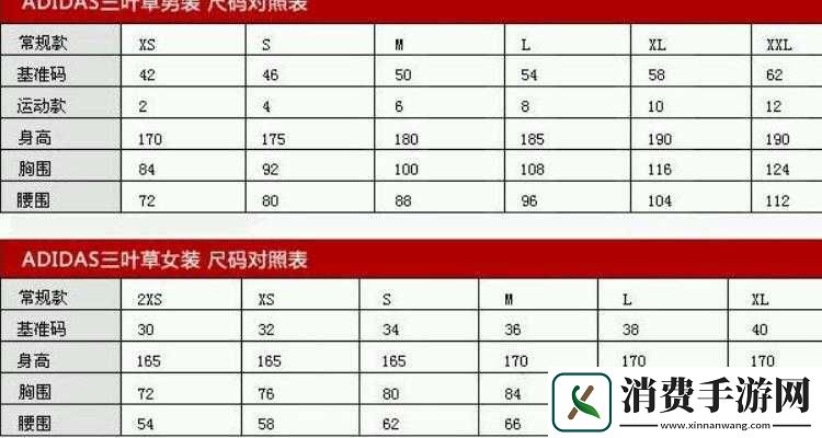 三叶草M码和欧洲码的区别