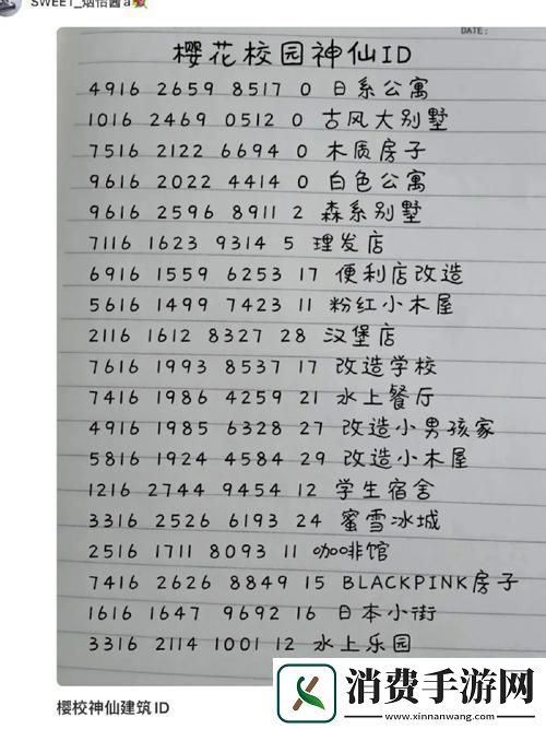 “樱花校园女生宿舍ID”传奇