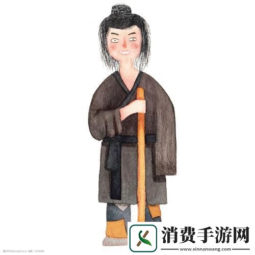 乞丐张手绘插画462