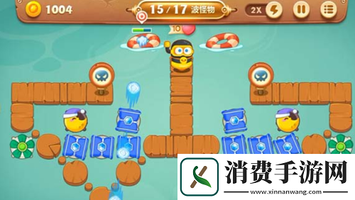 保卫萝卜3码头59关通关攻略