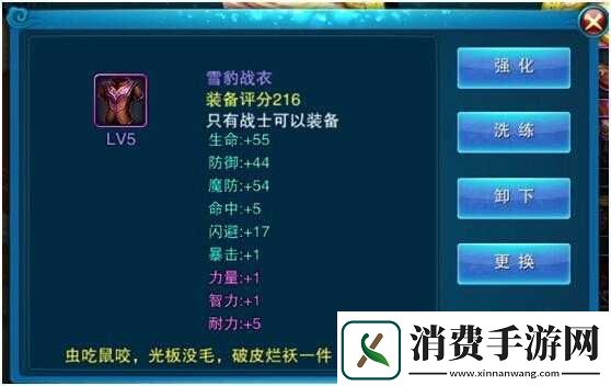 逆天仙尊装备属性