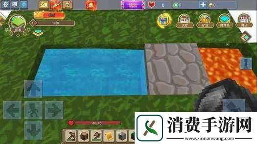 方块堡垒刷石头及刷石机制作方法