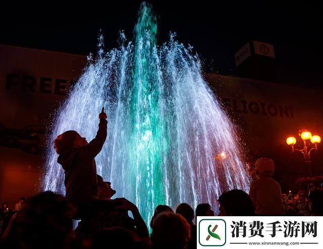 “跳水上芭蕾的尖叫喷泉