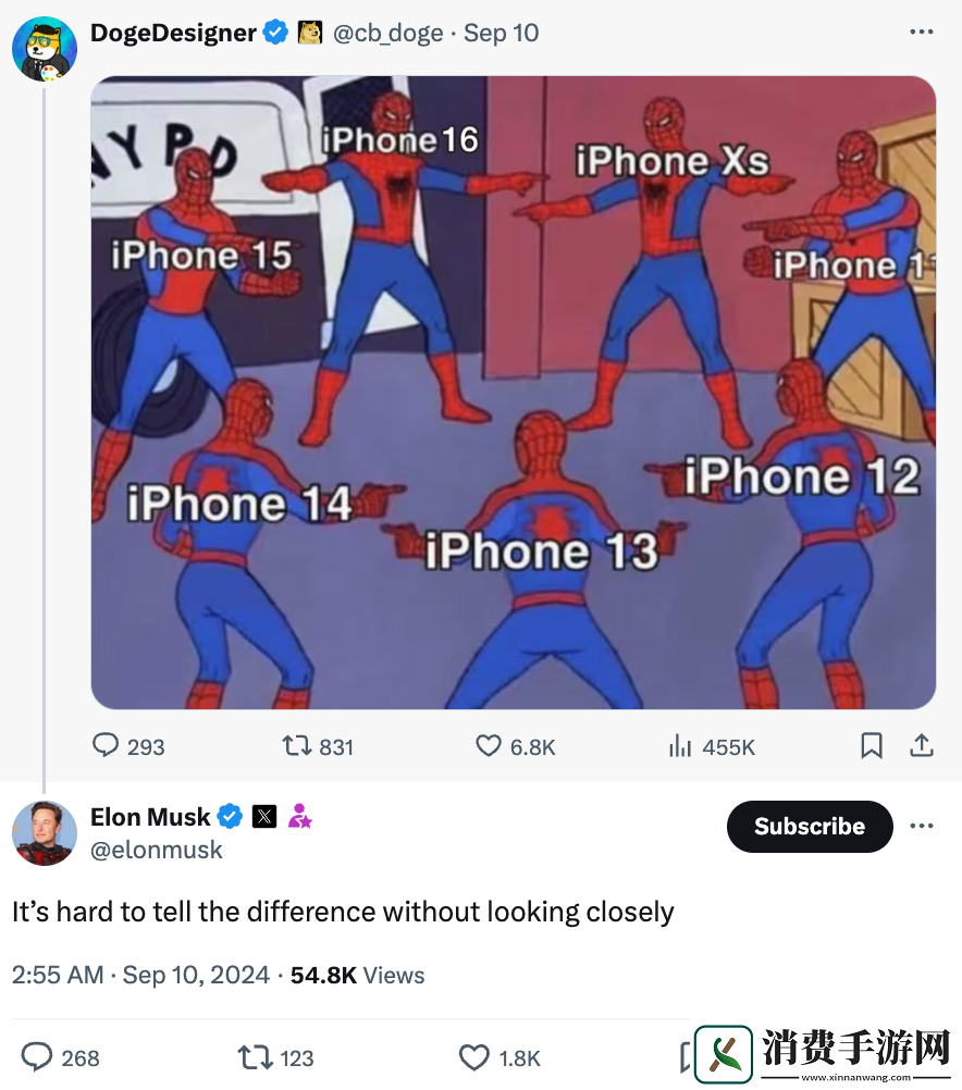 马斯克再度对苹果缺乏创新进行嘲讽