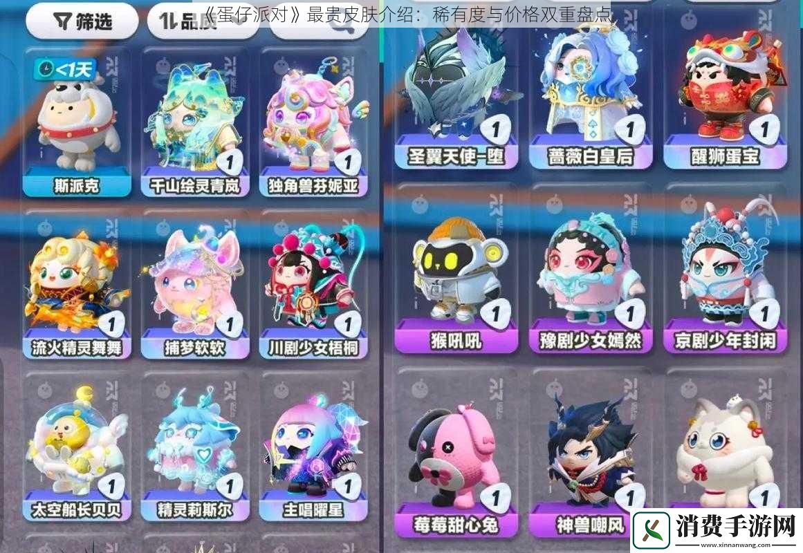 蛋仔派对最贵皮肤介绍